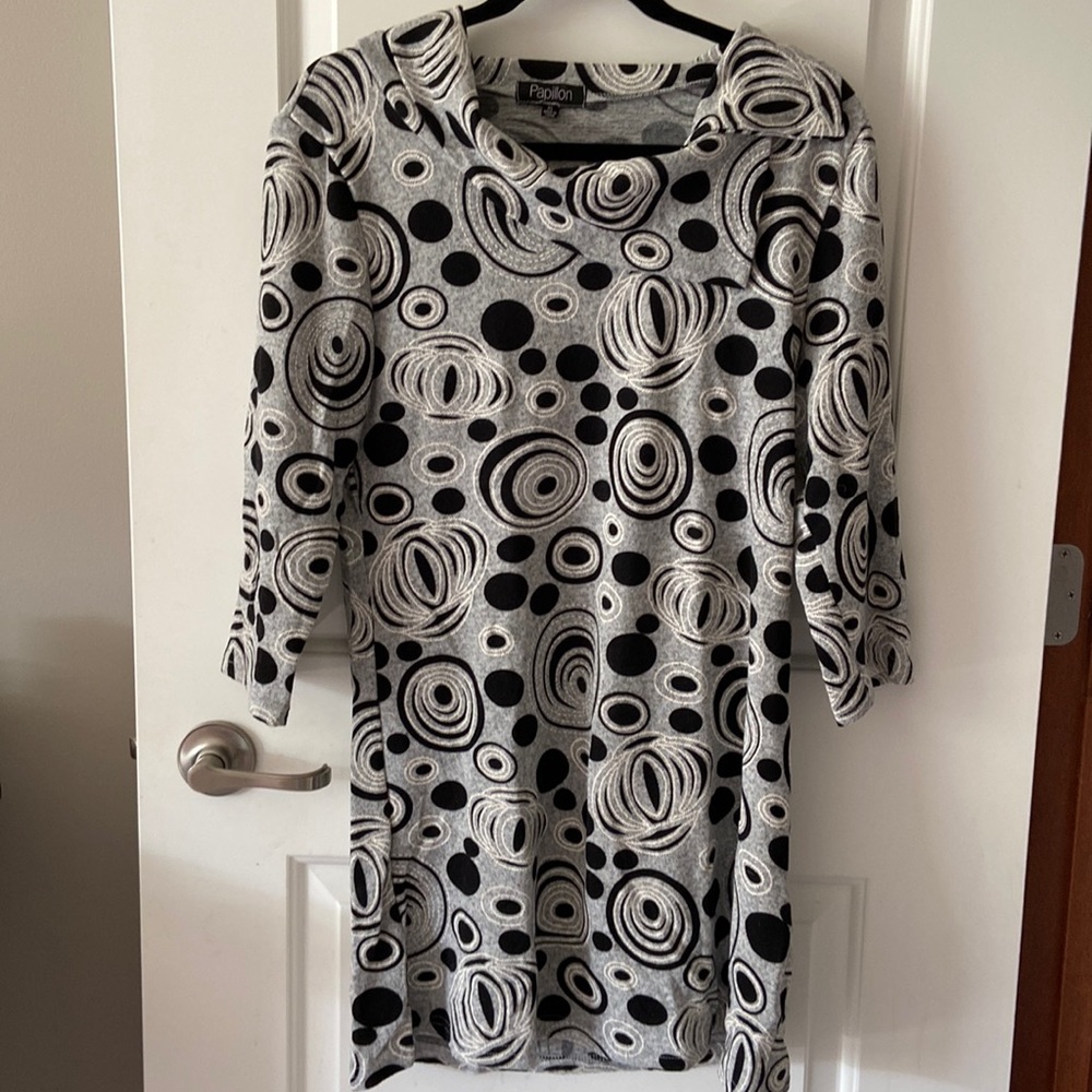 Short knee length dress or long top